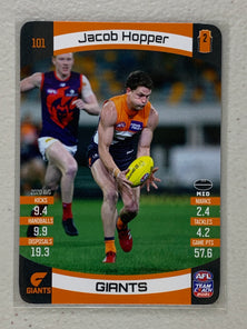 #101 Jacob Hopper - GWS Giants - AFL Common - 2021 AFL Team Coach