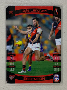 #160 Kyle Langford - Essendon Bombers - AFL Common - 2021 AFL Team Coach