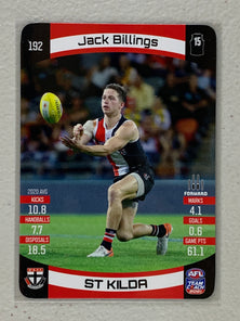 #192 Jack Billings - St Kilda Saints - AFL Common - 2021 AFL Team Coach
