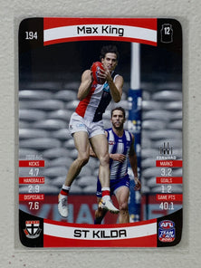 #194 Max King - St Kilda Saints - AFL Common - 2021 AFL Team Coach