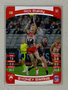 #196 Nick Blakey - Sydney Swans - AFL Common - 2021 AFL Team Coach