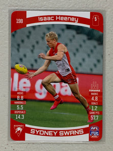 #198 Isaac Heeney - Sydney Swans - AFL Common - 2021 AFL Team Coach
