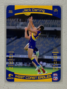 #201 Jack Darling - West Coast Eagles - AFL Common - 2021 AFL Team Coach