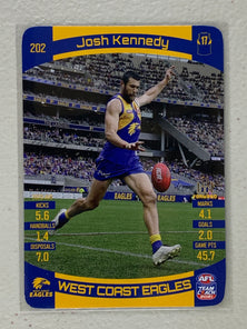 #202 Josh Kennedy - West Coast Eagles - AFL Common - 2021 AFL Team Coach