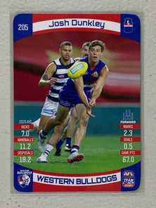#205 Josh Dunkley - Western Bulldogs - AFL Common - 2021 AFL Team Coach