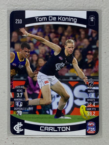 #210 Tom De Koning - Carlton Blues - AFL Common - 2021 AFL Team Coach