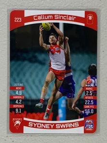 #223 Callum Sinclair - Sydney Swans - AFL Common - 2021 AFL Team Coach