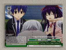 Apology From a Super Genius - DAL/W79-E049 CC - Weiss Schwarz Date A Live