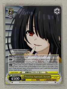 Proactive Approach, Kurumi - DAL/W79-E014 U - Weiss Schwarz Date A Live