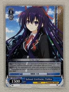 School Uniform, Tohka - DAL/W79-E086 U - Weiss Schwarz Date A Live