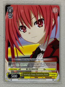 Seemingly-Happy Expression, Kotori - DAL/W79-E015 C - Weiss Schwarz Date A Live