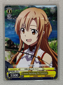 Asuna Spending Her Vacation - SAO/S26-E015 C - Weiss Schwarz Sword Art Online Vol.2