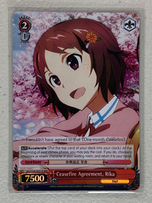 Ceasefire Agreement, Rika - SAO/S26-E051R RRR - Weiss Schwarz Sword Art Online Vol.2