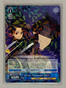 Kirito's Unshakable Belief - SAO/S26-E066 R - Weiss Schwarz Sword Art Online Vol.2