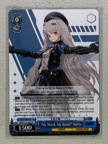 "My Word, My Bond!" Soline - NIK/S117-E095 U - Weiss Schwarz Goddess of Victory: NIKKE Singles