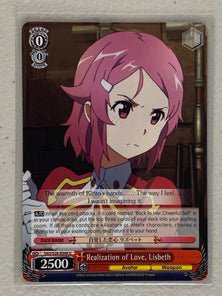 Realization of Love, Lisbeth - SAO/S26-E048 U - Weiss Schwarz Sword Art Online Vol.2