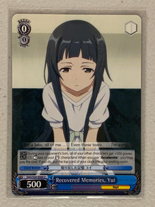 Recovered Memories, Yui - SAO/S26-E068 U - Weiss Schwarz Sword Art Online Vol.2