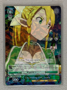 Unyielding Girl, Leafa - SAO/S26-E023 R - Weiss Schwarz Sword Art Online Vol.2