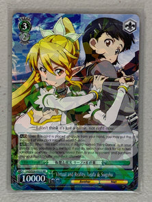 Virtual and Reality, Leafa & Suguha - SAO/S26-E022 RR - Weiss Schwarz Sword Art Online Vol.2