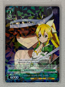 Virtual World Girl, Leafa - SAO/S26-E025 R - Weiss Schwarz Sword Art Online Vol.2