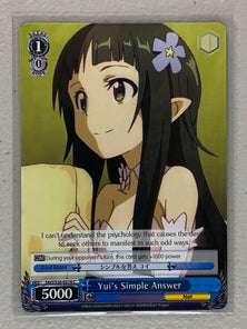 Yui's Simple Answer - SAO/S26-E074 C - Weiss Schwarz Sword Art Online Vol.2