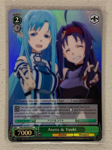 Asuna & Yuuki (Parallel Foil) - SAO/SE26-E18 C - Weiss Schwarz Sword Art Online II Vol.2