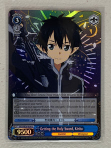 Getting the Holy Sword, Kirito (Parallel Foil) - SAO/SE26-E29 R - Weiss Schwarz Sword Art Online II Vol.2