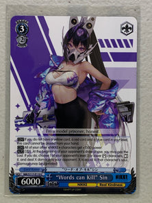 "Words can Kill" Sin - NIK/S117-E110 C - Weiss Schwarz Goddess of Victory: NIKKE Singles