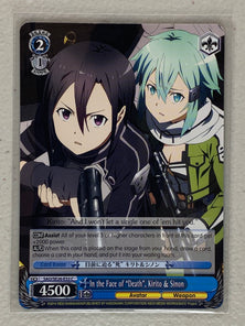 In the Face of Death, Kirito & Sinon - SAO/SE26-E33 C - Weiss Schwarz Sword Art Online II Vol.2