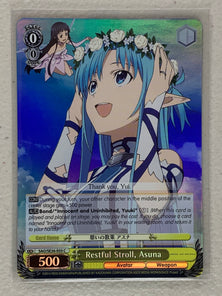 Restful Stroll, Asuna (Parallel Foil) - SAO/SE26-E03 C - Weiss Schwarz Sword Art Online II Vol.2