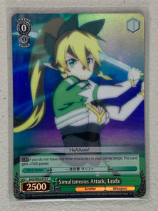 Simultaneous Attack, Leafa (Parallel Foil) - SAO/SE26-E14 C - Weiss Schwarz Sword Art Online II Vol.2