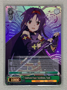 Undefeated Super Swordsman, Yuuki (Parallel Foil) - SAO/SE26-E07 R - Weiss Schwarz Sword Art Online II Vol.2