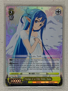 Vestige of an Elder Sister, Asuna (Parallel Foil) - SAO/SE26-E02 R - Weiss Schwarz Sword Art Online II Vol.2