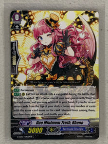 Duo Minimum Truth, Rhone (Black) G-CB07/045EN-B R - Cardfight Vanguard Divas' Festa