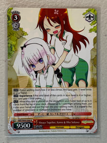 Always Together, Kanna & Riko Saikawa - KMD/W96-E060 R - Weiss Schwarz Miss Kobayashi's Dragon Maid