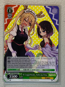 At Loggerheads, Tohru & Elma - KMD/W96-E030 R - Weiss Schwarz Miss Kobayashi's Dragon Maid