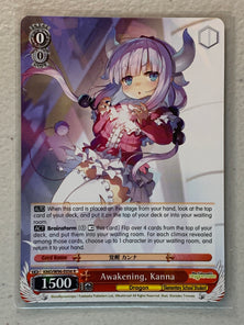 Awakening, Kanna - KMD/W96-E056 R - Weiss Schwarz Miss Kobayashi's Dragon Maid