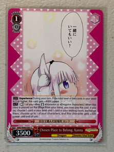 Chosen Place to Belong, Kanna - KMD/W96-E067 C - Weiss Schwarz Miss Kobayashi's Dragon Maid