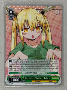 Favorite Clothes, Tohru - KMD/W96-E035 U - Weiss Schwarz Miss Kobayashi's Dragon Maid