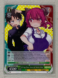 Of Age Duo, Iruru & Taketo Aida - KMD/W96-E031 R - Weiss Schwarz Miss Kobayashi's Dragon Maid