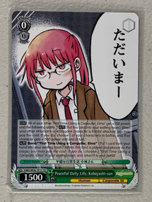 Peaceful Daily Life, Kobayashi-san - KMD/W96-TE13 TD - Weiss Schwarz Miss Kobayashi's Dragon Maid