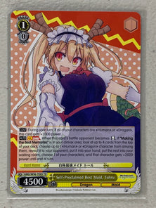 Self-Proclaimed Best Maid, Tohru - KMD/W96-TE05 TD - Weiss Schwarz Miss Kobayashi's Dragon Maid