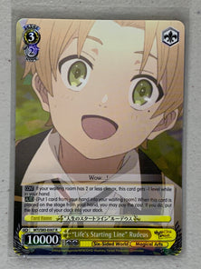 "Life's Starting Line" Rudeus - MTI/S83-E007 R - Weiss Schwarz Mushoku Tensei