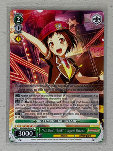 "Act, Don't Think!" Tsugumi Hazawa - BD/W54-E036 U - Weiss Schwarz BanG Dream! Girls Band Party