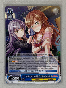 "Indispensable" Lisa Imai - BD/W54-E073 R - Weiss Schwarz BanG Dream! Girls Band Party