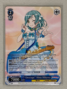"Onstage" Hina Hikawa - BD/W54-E088 U - Weiss Schwarz BanG Dream! Girls Band Party