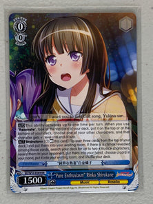 "Pure Enthusiasm" Rinko Shirokane - BD/W54-E069 RR - Weiss Schwarz BanG Dream! Girls Band Party
