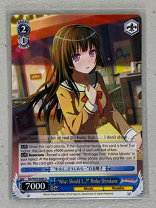 "What Should I...?" Rinko Shirokane - BD/W54-E095 C - Weiss Schwarz BanG Dream! Girls Band Party