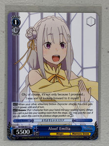 Aloof Emilia - RZ/S68-E077 U - Weiss Schwarz RE:Zero Memory Snow