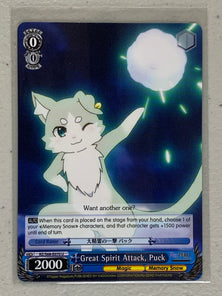 Great Spirit Attack, Puck - RZ/S68-E070 U - Weiss Schwarz RE:Zero Memory Snow